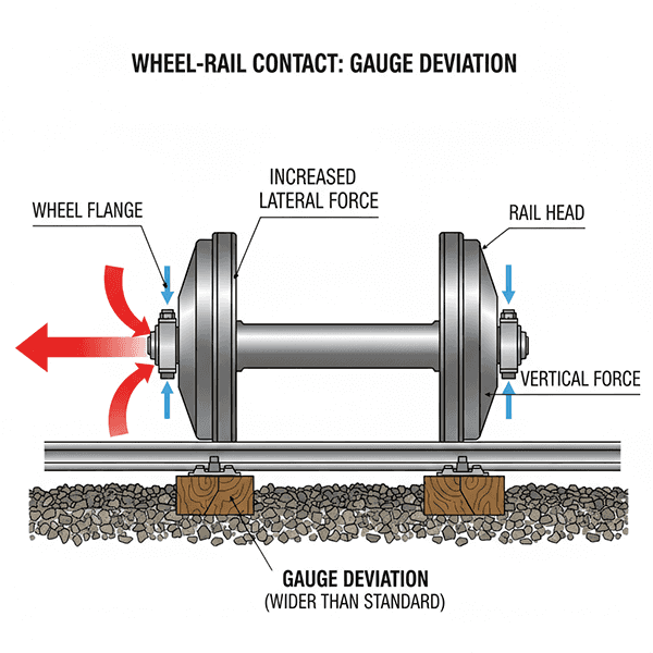 WHEEL-RAIL CONTACT GAUGE DEVIATION WHEEL-RAIL CONTACT GAUGE DEVIATION